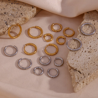 Louna – Mini Créoles Sleeper Plaquées Or