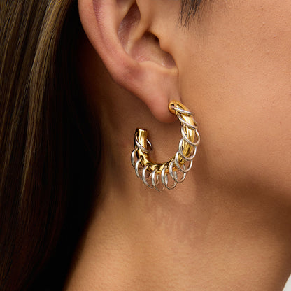 Lea – Créoles C Frangées Dorées