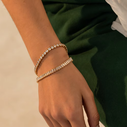 Elincia – Bracelet chaîne tennis en zircon