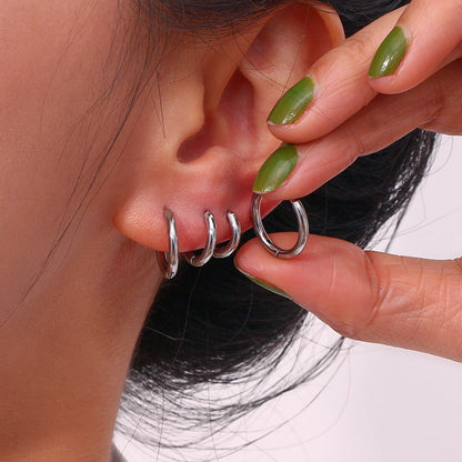 Louna – Mini Créoles Sleeper Plaquées Or