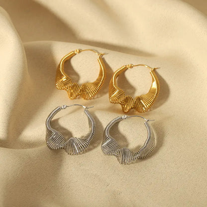 Ines – Créoles Filaires Rétro Plaquées Or