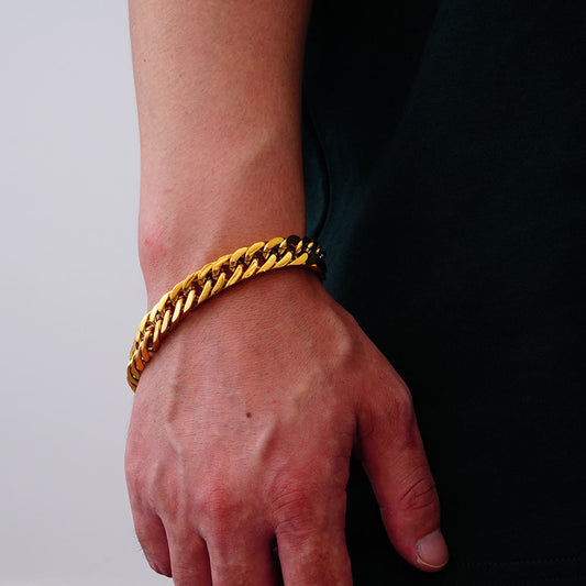 Sergio – Bracelet Stylé en Acier Inoxydable pour Homme