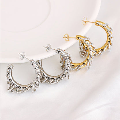 Lea – Créoles C Frangées Dorées