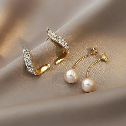 Lumine – Boucles d’Oreilles Charm en Perles et Dorure de Luxe