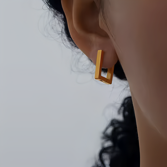 Elise – Boucles d’Oreilles Puces Rétro Simples Femme