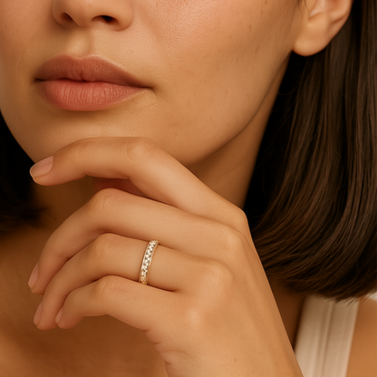 Alleria – Bague Dorée Élégante