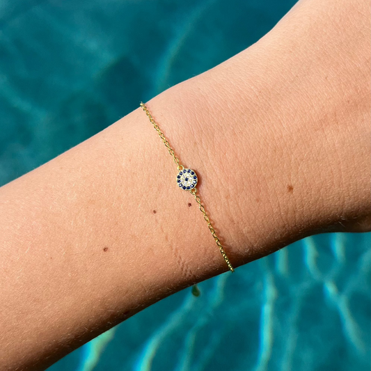 Amane – Bracelet Œil Protecteur Rond