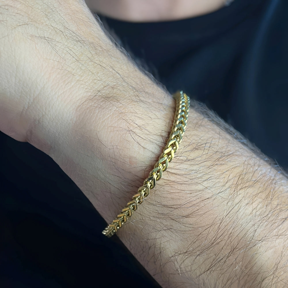Franco – Bracelet Doré Élégant