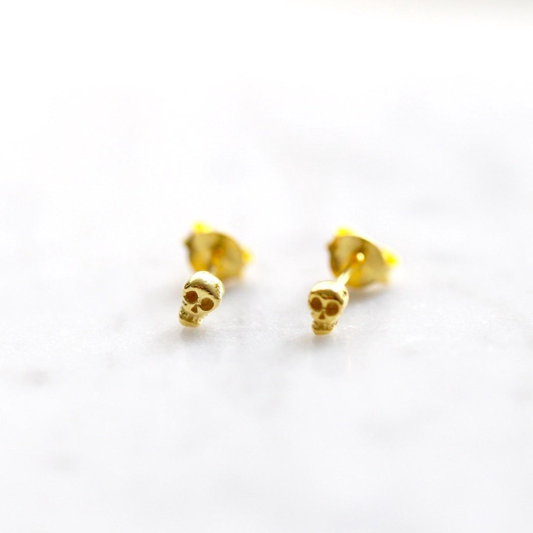 Reem - Boucles d'oreilles Clous Petit Crâne