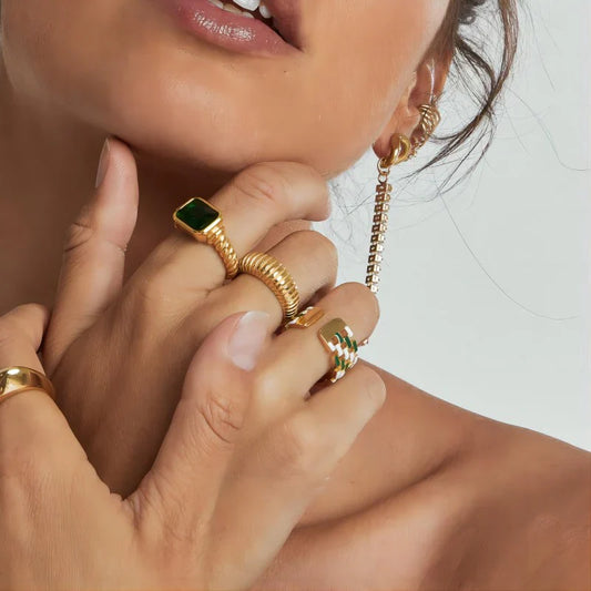 Zia – Bague Rétro Française Personnalisée