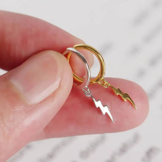 Puissance et Élégance - Boucles d'Oreilles Éclairs