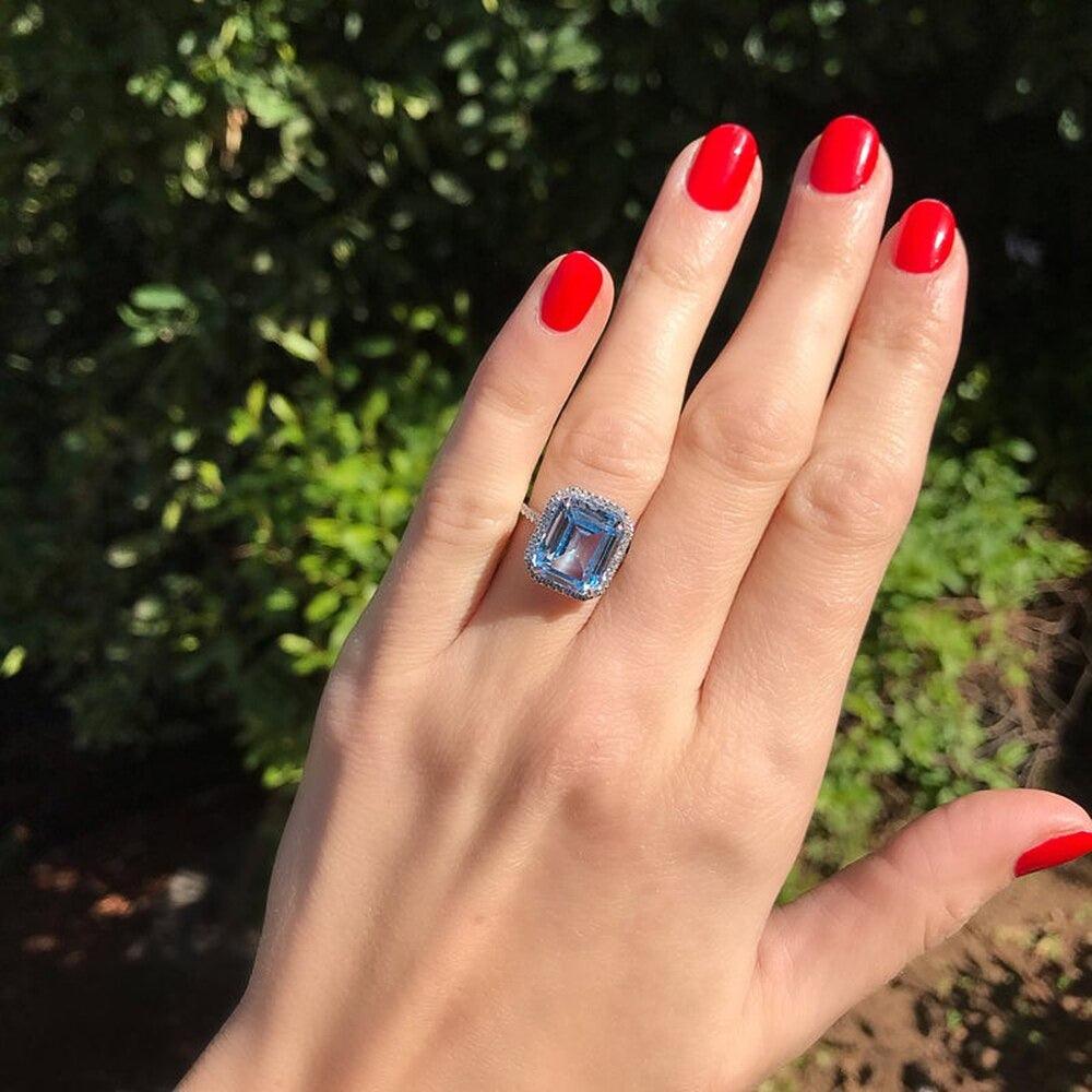 Mirella – Bague Carrée Zirconium Chic