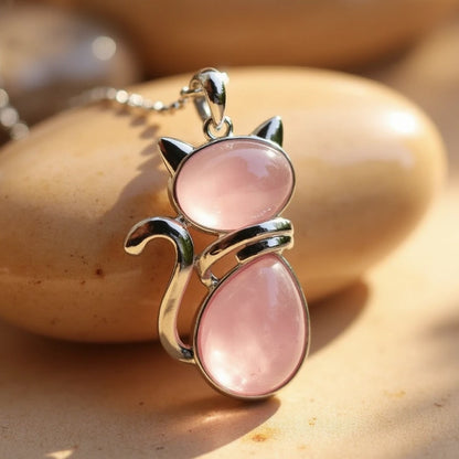 Mila – Collier de Chat avec Pierre Naturelle