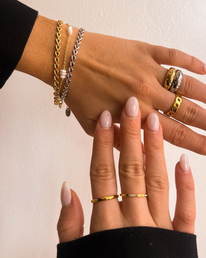 Kendra - Bracelet en Chaîne avec Cœur Doré