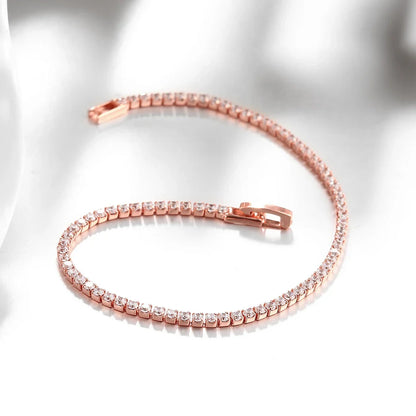 Vivienne – Bracelet Doré Romain avec Zircons Incrustés
