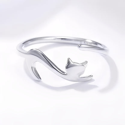Chloe – Bague Chat Élégante