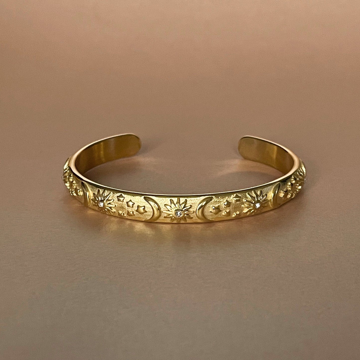Helia – Bracelet Céleste Plaqué Or