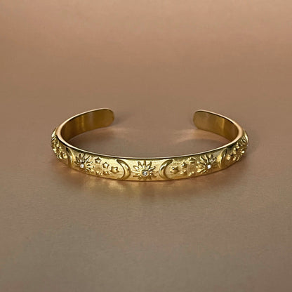 Helia – Bracelet Céleste Plaqué Or