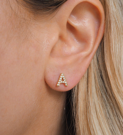 Taylor - Boucles d'oreilles avec lettres (initiales)