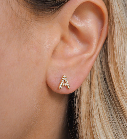 Taylor - Boucles d'oreilles avec lettres (initiales)