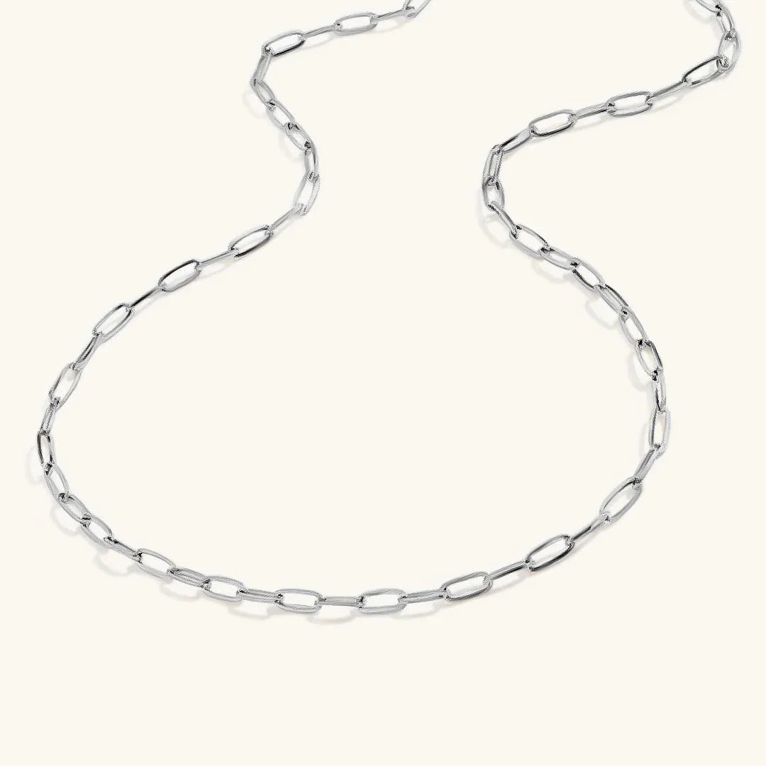 Nadia – Collier Chaîne Paperclip en Or Élégant