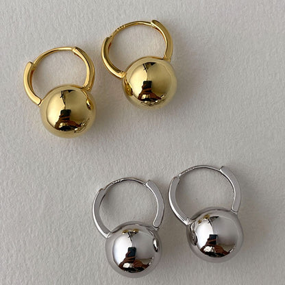 Ellie – Boucles d’Oreilles Boule en Argent Sterling à Tige Fine