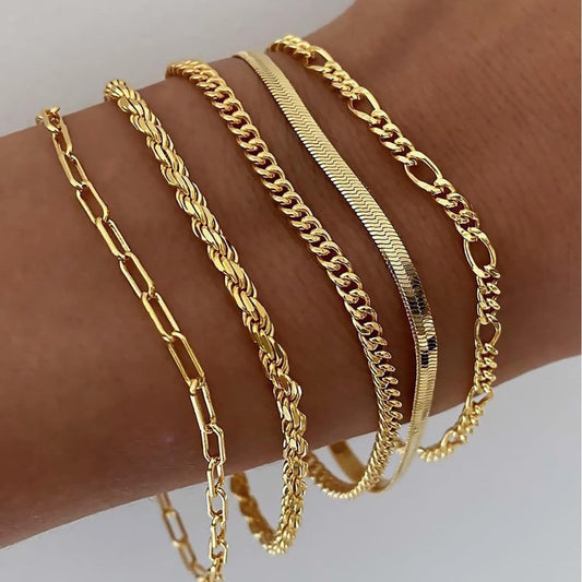 Ellis – Set de Bracelets Renner en Or 16K