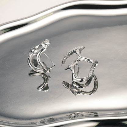 Naia – Boucles d’Oreilles Creuses Haut