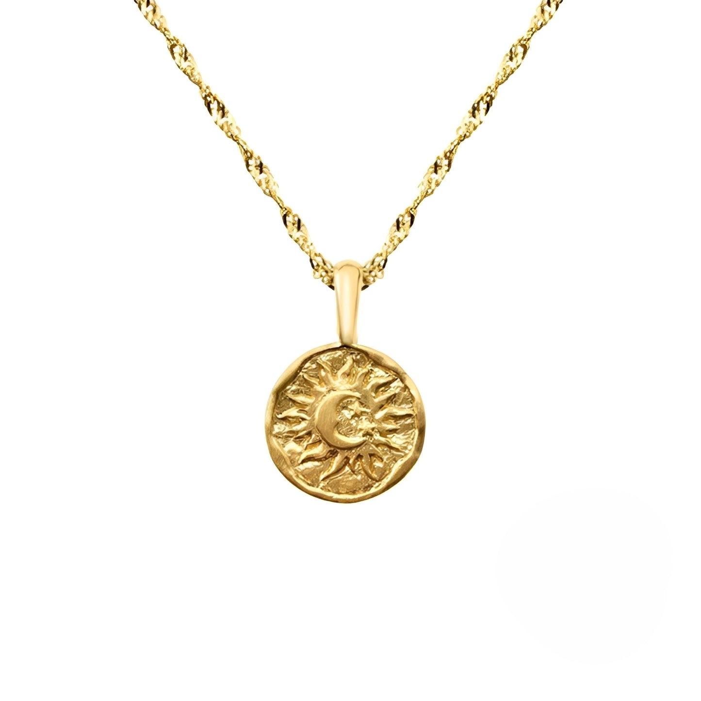 Solea – Collier Clavicule Soleil & Lune en Argent Sterling