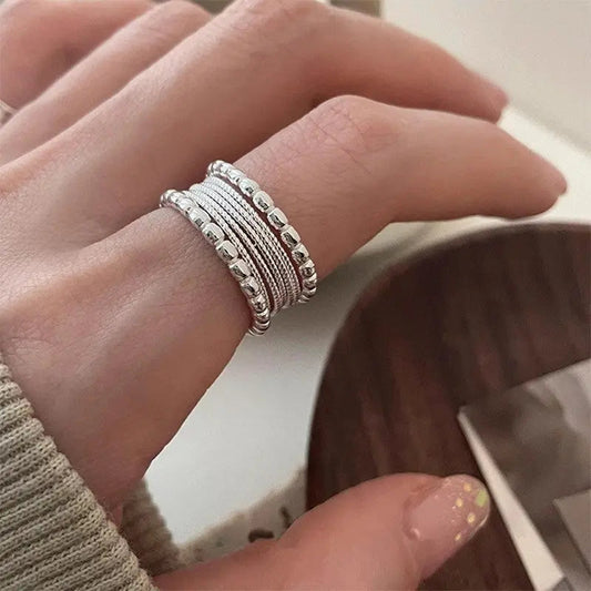 Miles – Bague Fine en Argent au Design Épuré