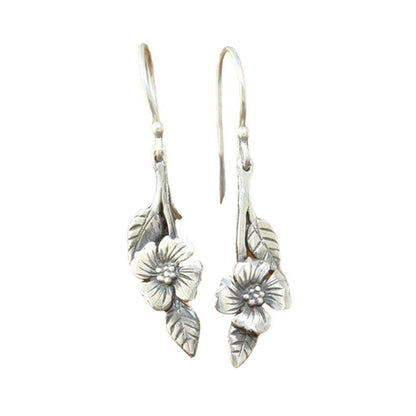 Yssa – Boucles d’Oreilles Rose Vintage en Argent
