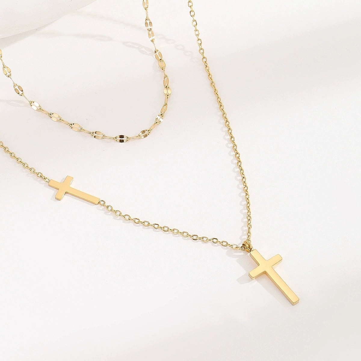 Divina – Collier Croix Superposé