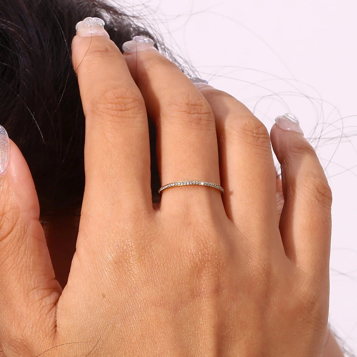 Zarra – Bague Pavée en Or Éclatante