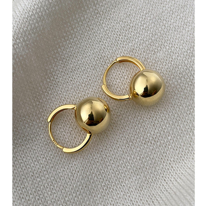 Ellie – Boucles d’Oreilles Boule en Argent Sterling à Tige Fine