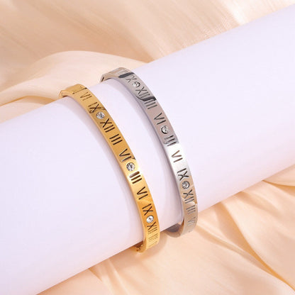 Maximus – Bracelet de Titane avec Numéros Romains