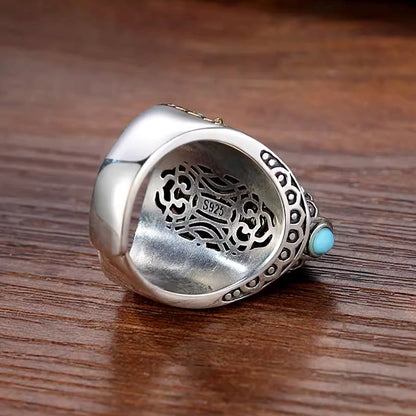 Matteo – Bague Vintage Tressée à Perles en Argent Sterling