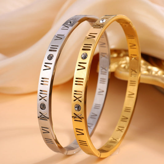 Maximus – Bracelet de Titane avec Numéros Romains