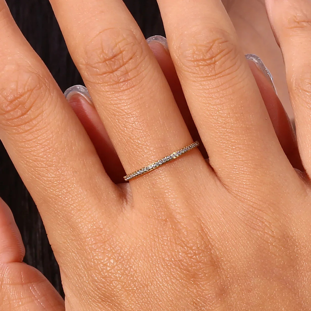 Zarra – Bague Pavée en Or Éclatante