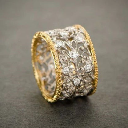 Ivyra – Bague Vintage Feuillage en Zirconium