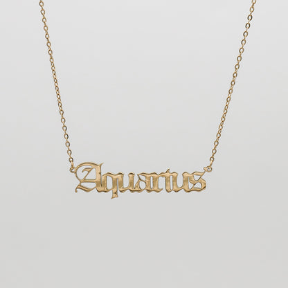 Celestine – Collier Prénom Zodiaque Classique