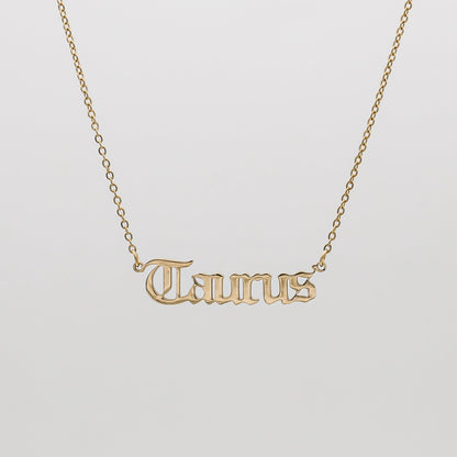 Celestine – Collier Prénom Zodiaque Classique
