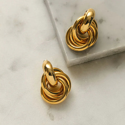 Althea – Boucles d’Oreilles Entrelacées Statement