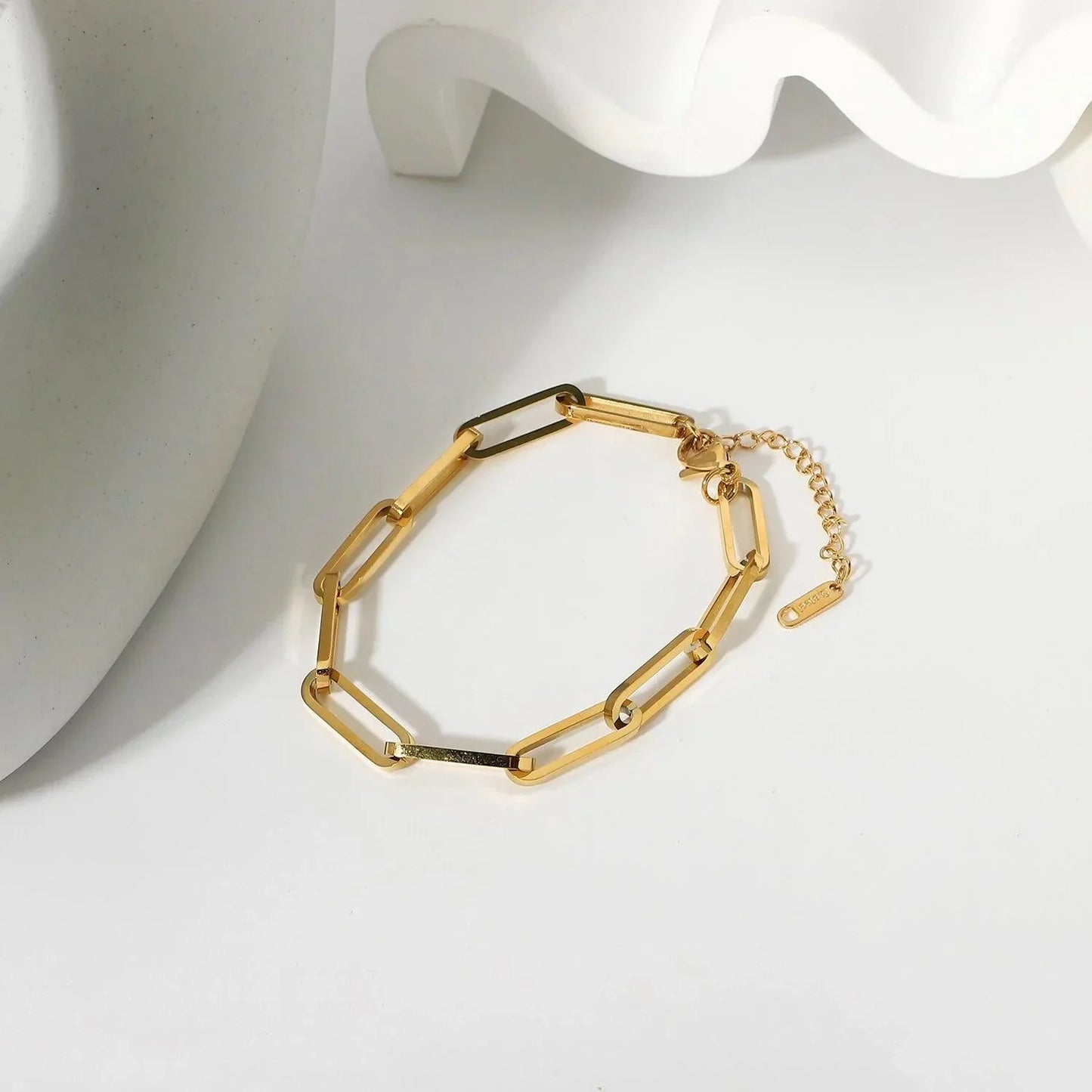 Lina – Bracelet Chaîne Paperclip