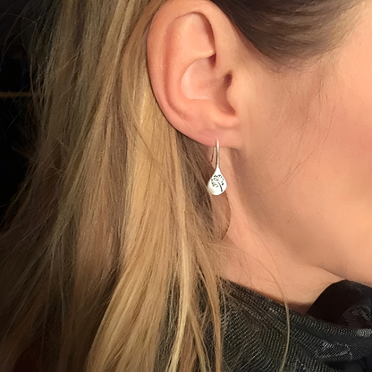 Yara – Boucles d'Oreilles Feuille de Pissenlit en Argent 925