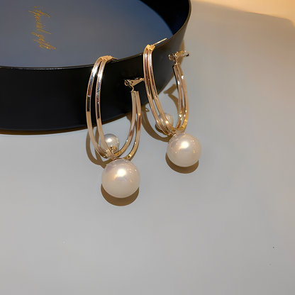 Mariz – Boucles d'Oreilles Vintage avec Perles Rétro