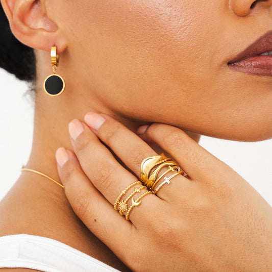 Charlie – Bague Ajustable Sculpturale