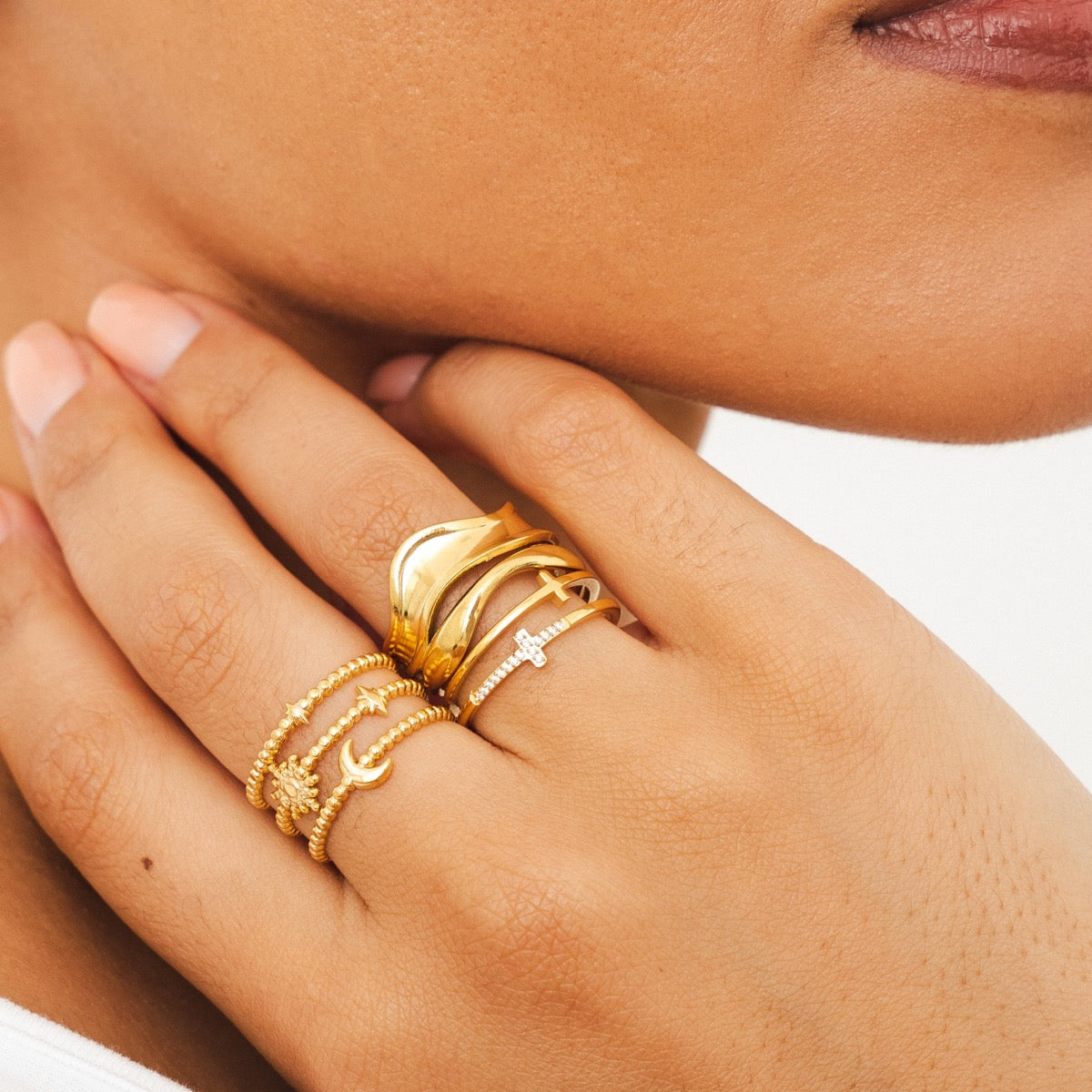 Luna – Bague Ajustable Élégante
