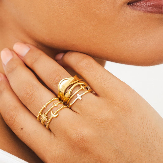 Luna – Bague Ajustable Élégante