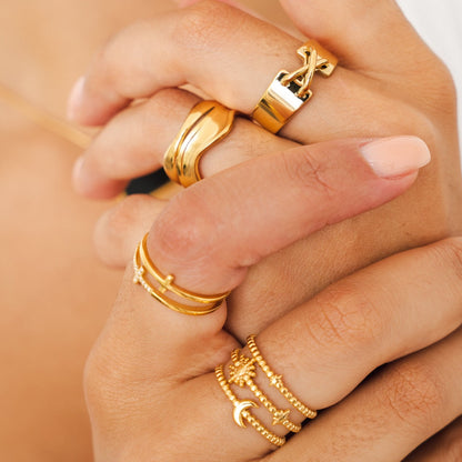 Luna – Bague Ajustable Élégante