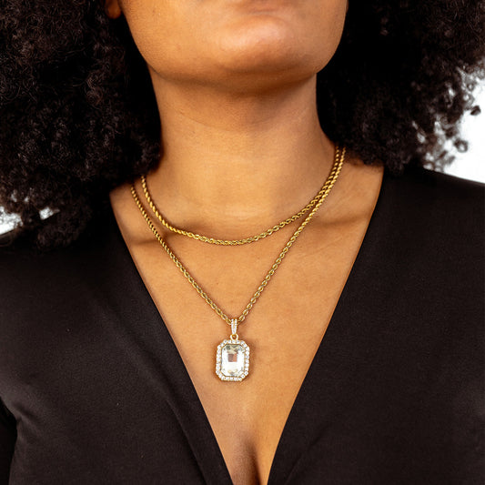 Sofia – Collier Chaîne Corde Doré